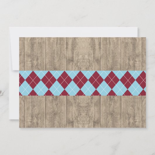 40e verjaardag van Golfbal Foto Golfuitnodiging Kaart (Achterkant)