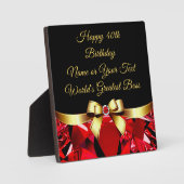 40e verjaardag van het cadeau voor baas, medewerke fotoplaat (Voorkant)