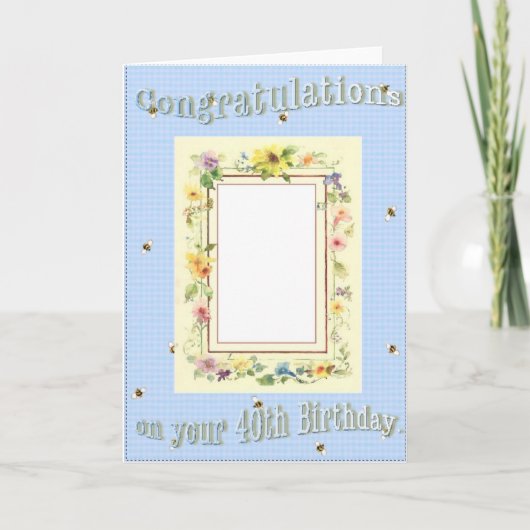 40e verjaardag van het land kaart (Voorkant)