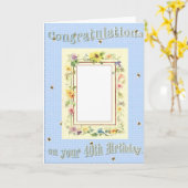 40e verjaardag van het land kaart (Gele Bloem)