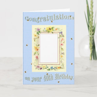 40e verjaardag van het land kaart