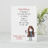 40e verjaardag van het meisje van de geboorte in S Kaart (Staand voorkant)