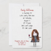 40e verjaardag van het meisje van de geboorte in S Kaart (Voorkant)