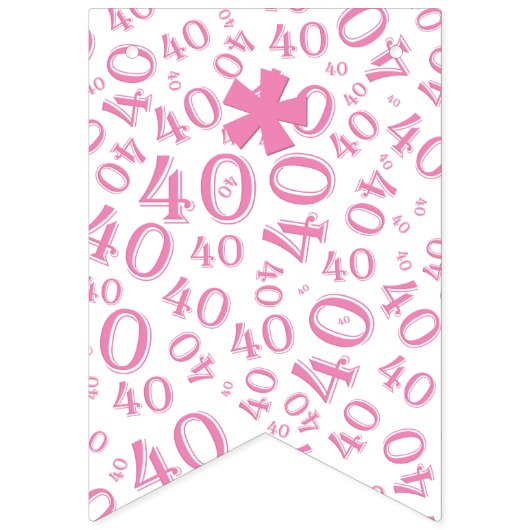 40e verjaardag van het Patroon van het Aantal Roze Vlaggetjes (Eerste vlag)