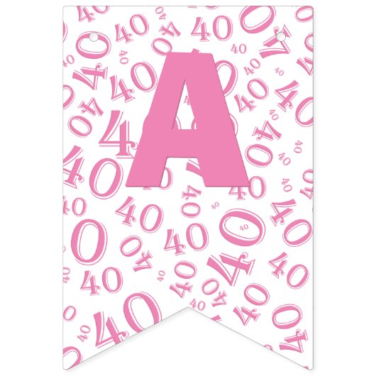 40e verjaardag van het Patroon van het Aantal Roze Vlaggetjes (Derde vlag)