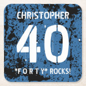 40e verjaardag van het trilpatroon A07 Kartonnen Onderzetters (Voorkant)