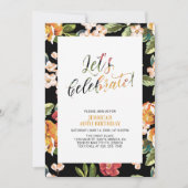 40e verjaardag van het tropische flessenpatroon kaart (Voorkant)