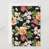 40e verjaardag van het tropische flessenpatroon kaart (Achterkant)