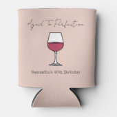 40e verjaardag van perfecte wijn blikjeskoeler (Voorkant)