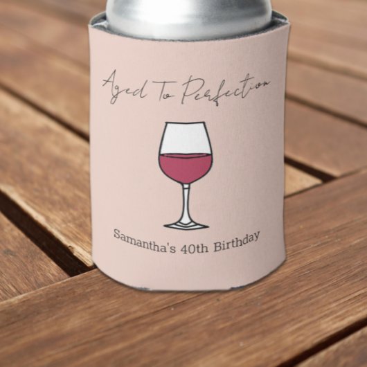 40e verjaardag van perfecte wijn blikjeskoeler