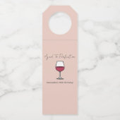 40e verjaardag van perfecte wijn flessenhanger (Voorkant)