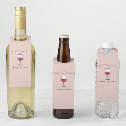 40e verjaardag van perfecte wijn flessenhanger (In situ)