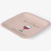 40e verjaardag van perfecte wijn papieren bordje (Gebogen)