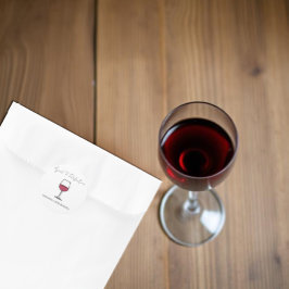 40e verjaardag van perfecte wijn ronde sticker