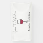 40e verjaardag van perfecte wijn spandoek (Verticaal)