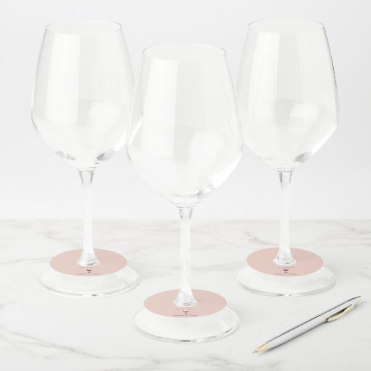 40e verjaardag van perfecte wijn wijnglaslabel (Set)