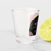 40e verjaardag van Steen en Goud Schuurglas Shot Glas (Links)