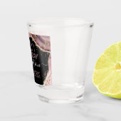 40e verjaardag van Steen en Goud Schuurglas Shot Glas (Rechts)