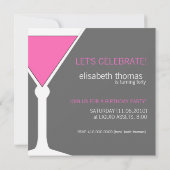 40e verjaardag van uitnodigingen (Achterkant)