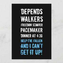 40e verjaardag van uitnodigingen - Geezer