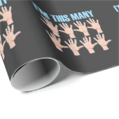 40e verjaardag van Veertig Vingers 40 jaar oud Cadeaupapier (Rol Hoek)