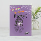 40e verjaardag van vrouwen kaart (Staand voorkant)