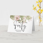 40e verjaardag Veertig Gelukkige Verjaardag voor H Kaart (Gele Bloem)