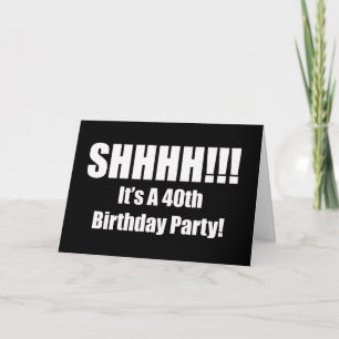 40e verjaardag verrassingsfeest uitnodiging