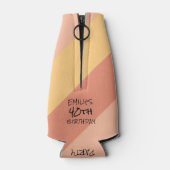 40e Verjaardag Vintage 1984 Gestreepte Flessenkoel Flesjeskoeler (Achterkant)