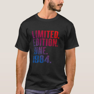 40e Verjaardag Vintage 1984 Juni 40 Jaar Mannen Vr T-shirt
