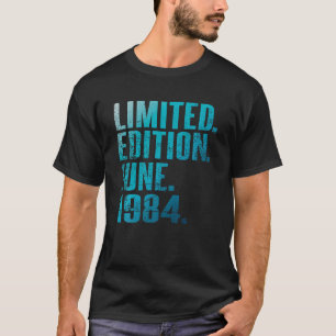 40e Verjaardag Vintage 1984 Juni 40 Jaar Mannen Vr T-shirt