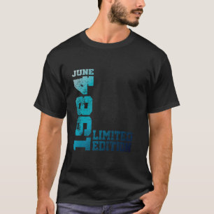 40e Verjaardag Vintage 1984 Juni 40 Jaar Mannen Vr T-shirt