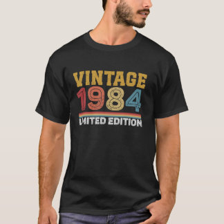 40e Verjaardag Vintage 1984 Mannen Vrouwen 40 jaar T-shirt