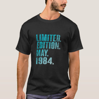 40e Verjaardag Vintage 1984 Mei 40 Jaar Mannen Vro T-shirt
