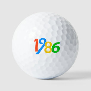 40e verjaardag Vintage 1986 40 jaar oud cadeaus Golfballen