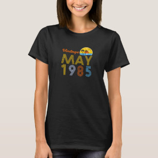 40e verjaardag Vintage mei 1985 40 jaar oude gesch T-shirt