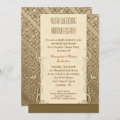 40e verjaardag vintage uitnodigingen (Voorkant / Achterkant)