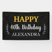 40e verjaardag Vinylbanner, 3' x 5' Spandoek (Horizontaal)