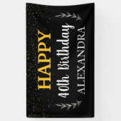 40e verjaardag Vinylbanner, 3' x 5' Spandoek (Verticaal)