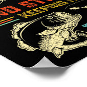 40e verjaardag Vist 40 Mannen vissers Pu Poster (Hoek)