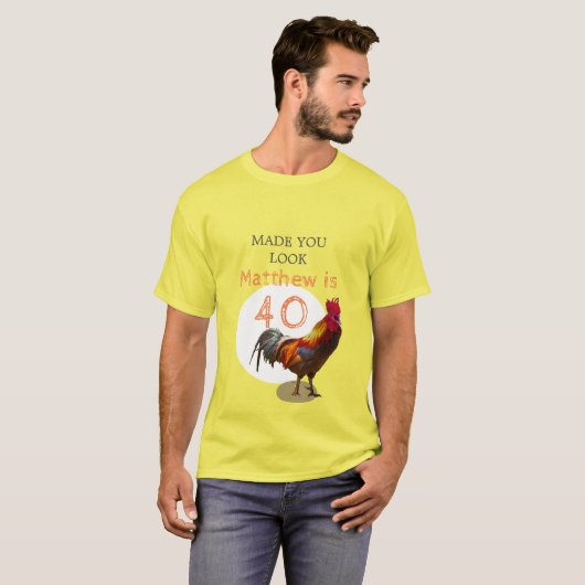 40e verjaardag vlinder-poolooster t-shirt