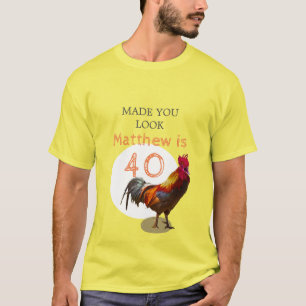 40e verjaardag vlinder-poolooster t-shirt