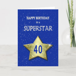 40e verjaardag voor een Superster Kaart