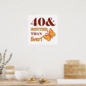 40e verjaardag voor haar poster (Keuken)