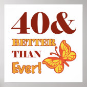 40e verjaardag voor haar poster (Voorkant)