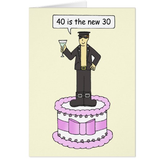40e verjaardag Voor hem 40 is de nieuwe 30 (Voorkant)