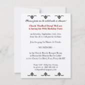 40e verjaardag voor hem - klassieke hotrod auto kaart (Achterkant)