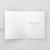 40e verjaardag voor nicht | Typemachine bloemendes Kaart (Binnen)