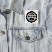 40e verjaardag voor papa vierkante button 5,1 cm (In situ)