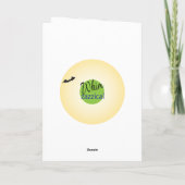 40e verjaardag Weemens nieuwe grappige heks, kaart (Achterkant)